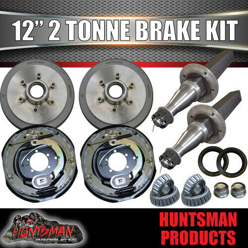 DIY 4500Kg Tri Axle Trailer Caravan Kit. 12" Electric Brakes. Stub Axles, R/Roller - Image 7