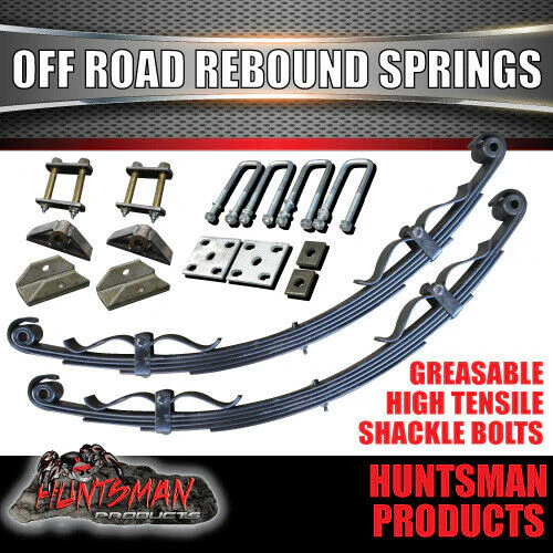 DIY 1300Kg off road trailer kit. off road springs, 45mm 64-77" axles - Image 7