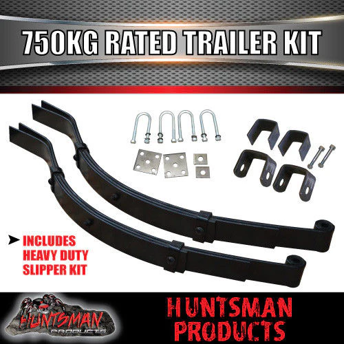 750Kg DIY Trailer Kit, Solid Axle, S.G Cast Hubs, Heavy duty Springs & U bolts - Image 2