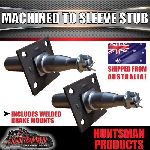 DIY 2000kg Tandem Trailer Caravan kit. Electric Brakes. 45mm Machined Stub Axles, Rocker Roller - Image 8