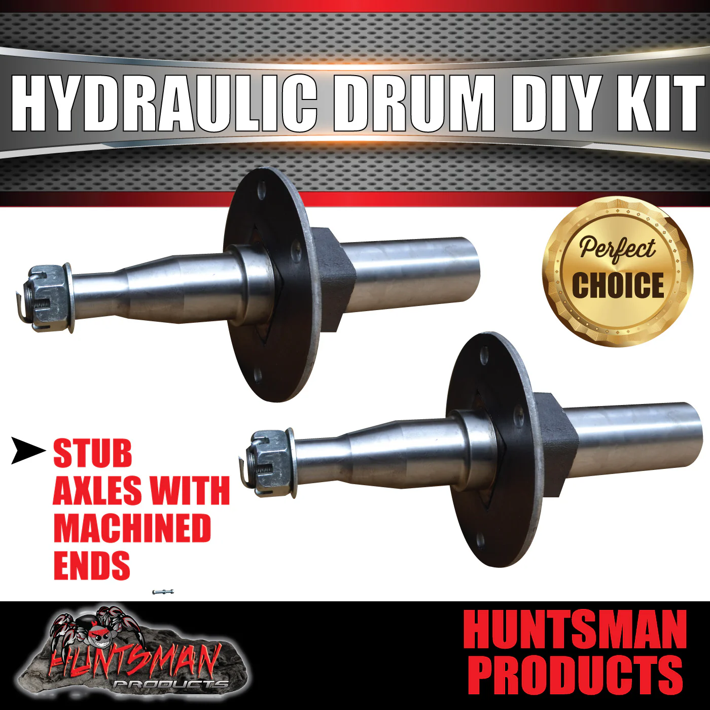 DIY Trailer 1400Kg Hydraulic Drum Braked Kit. Slipper Springs Machined Stubs - Image 7