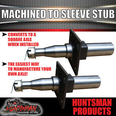 DIY TRAILER 1400KG MECHANICAL DRUM BRAKED KIT. SLIPPER SPRINGS. STUB AXLES - Image 7