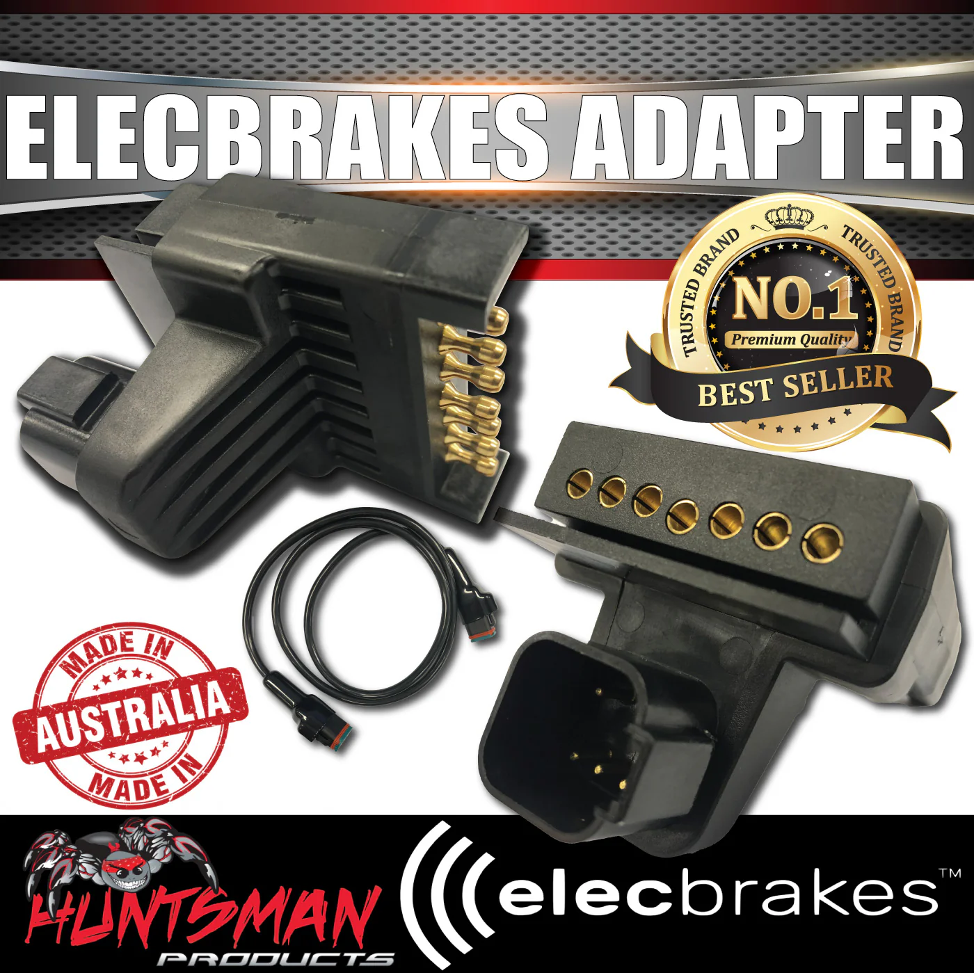 Elecbrakes Bluetooth Electric Brake Controller with Flat to Flat Plug Adaptor - Image 7