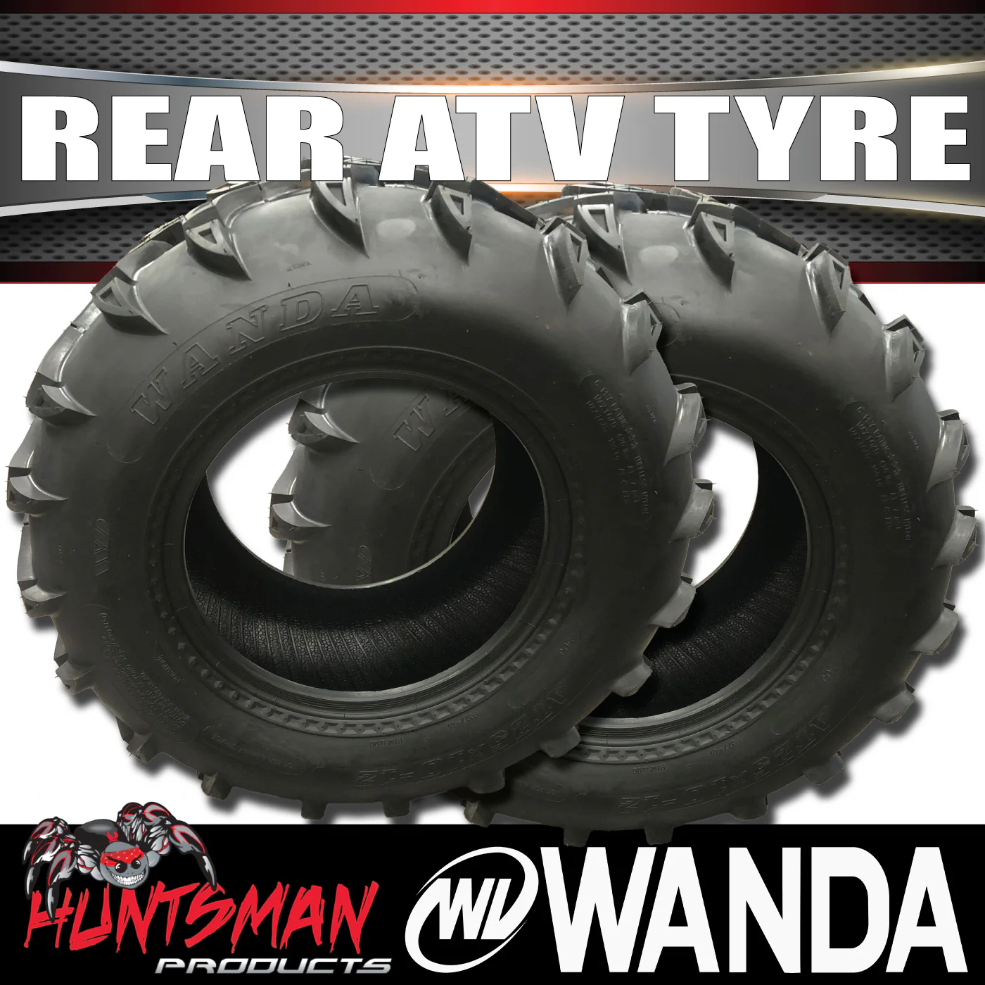 Full Set 2x 25x10-12 Rears & 2x 25x8-12 Fronts Wanda P377 ATV Tyres Quad Bike Buggy - Image 12