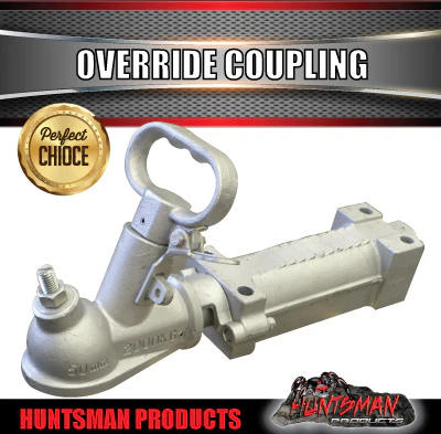 50mm Ball Mechanical Brake Boat Trailer Coupling Kit With 75mm Marine Lever - Image 2