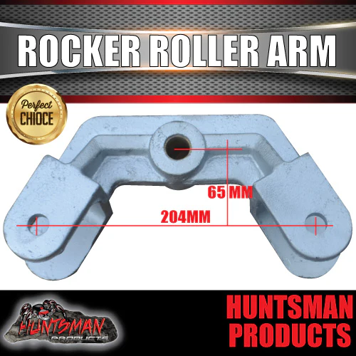 Rocker Roller Centre Arm Suits Trailer Caravan Springs. Galvanised Dacromet - Image 2