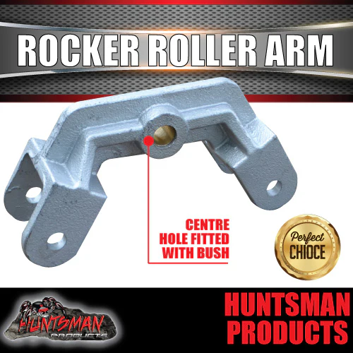 Rocker Roller Centre Arm Suits Trailer Caravan Springs. Galvanised Dacromet - Image 3