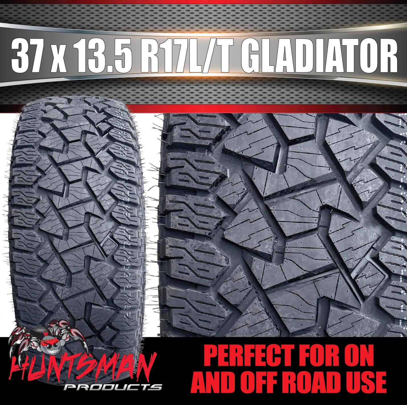 Gladiator X-COMP 37x13.5R17 L/T 131Q 10PR 4x4 All Terrain Tyre 37 13.50 17 - Image 4