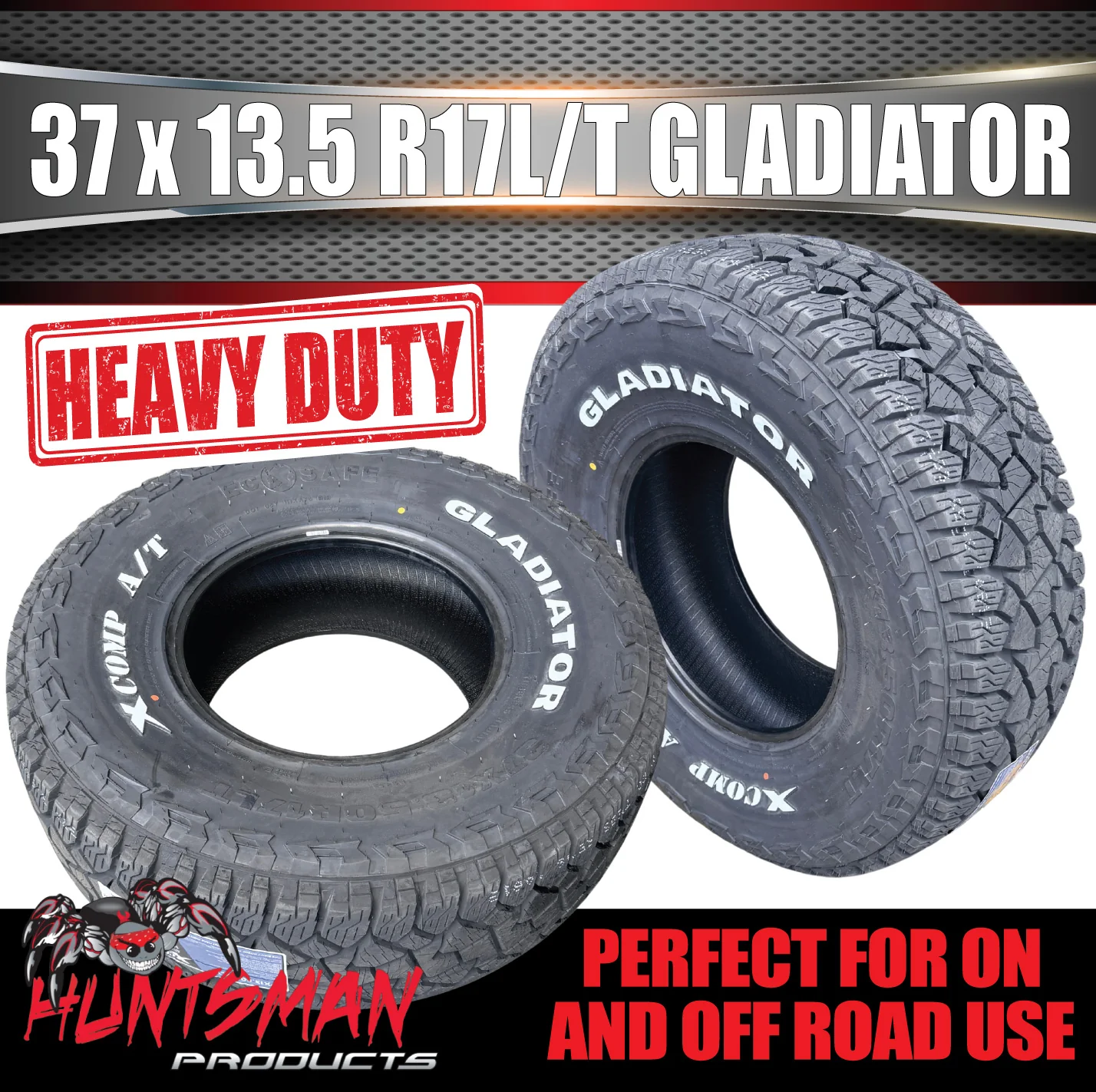 Gladiator X-COMP 37x13.5R17 L/T 131Q 10PR 4x4 All Terrain Tyre 37 13.50 17 - Image 5