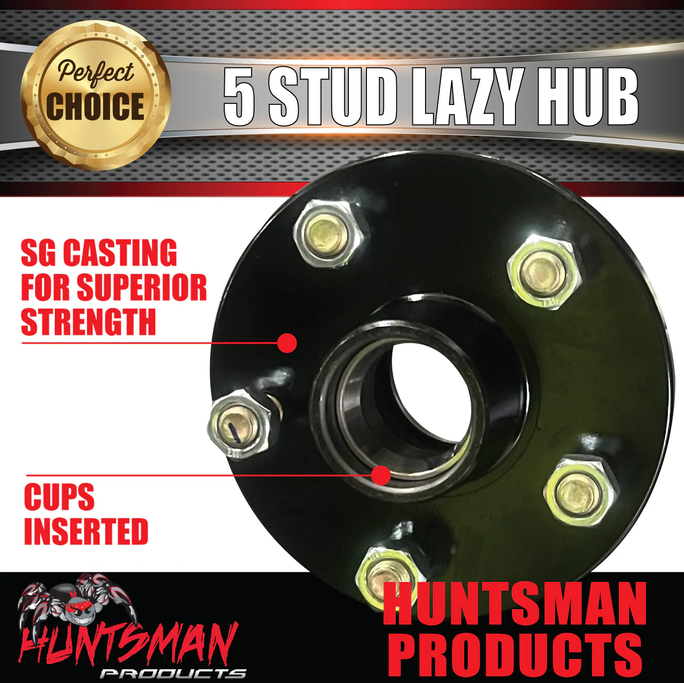 x2 Trailer Caravan Hubs Suit HT Holden Pattern 5/108 PCD & LM Holden Bearing Kits - Image 5