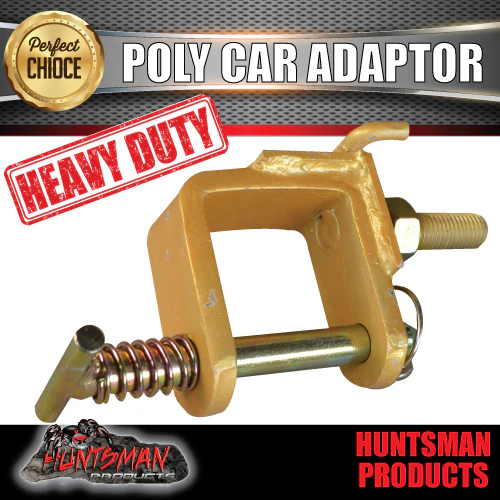 Off Road Poly Block Car Adaptor Bracket Suits Huntsman, Treg or Trigg Style Coupling. CTA Approved - Image 3