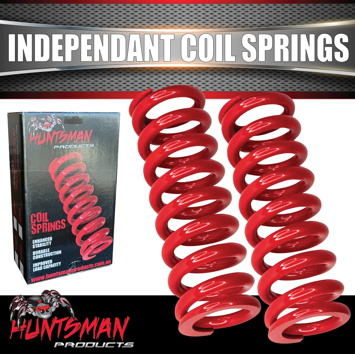 Huntsman Products Caravan Trailer Independent Suspension HP2000 Coils. Max 2200kg Per Pair - Image 2