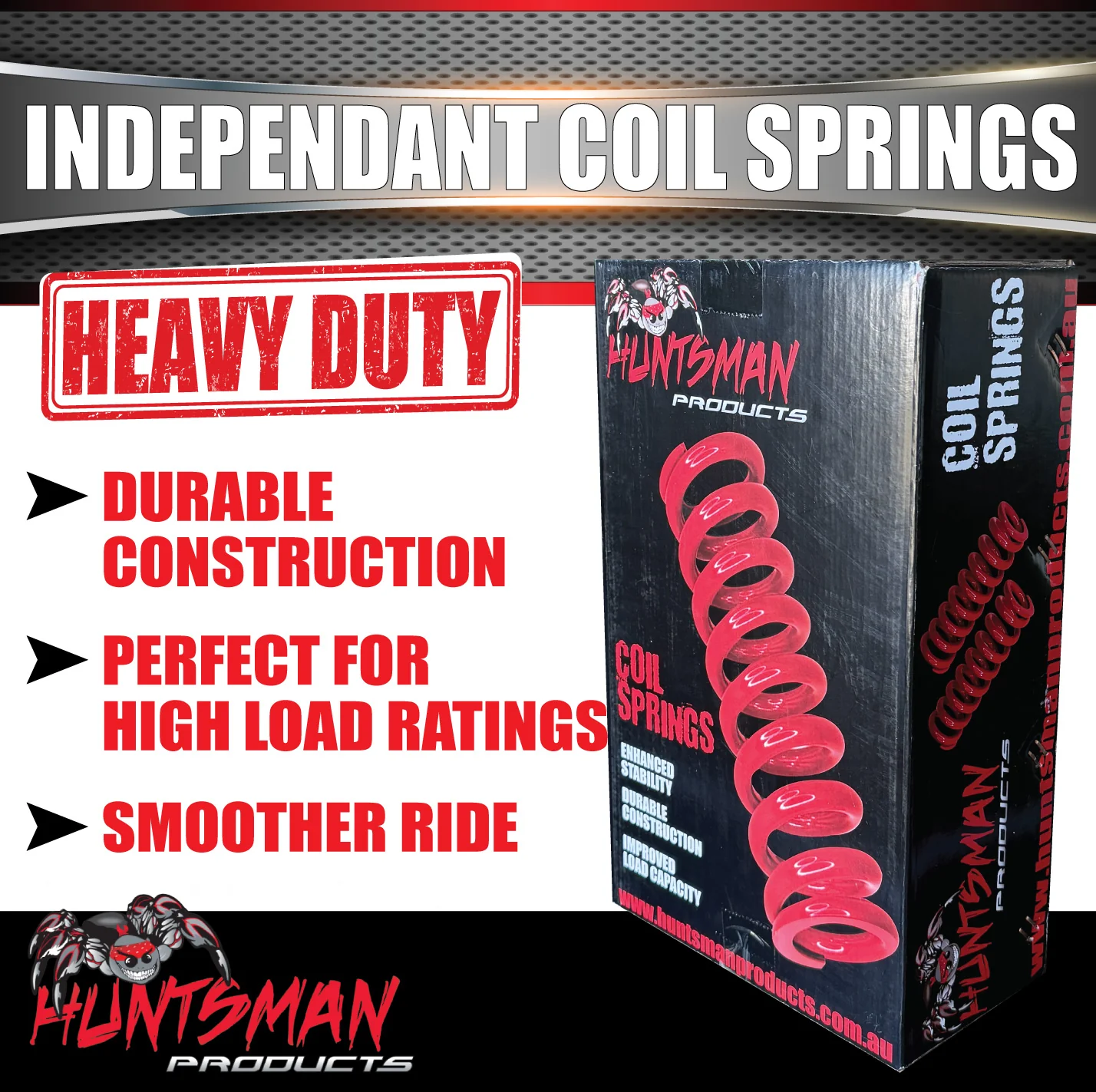 Huntsman Products Caravan Trailer Independent Suspension HP2000 Coils. Max 2200kg Per Pair - Image 3