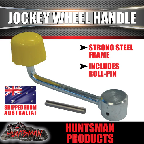 Jockey Wheel Handle & Pin. Yellow knob - Image 2