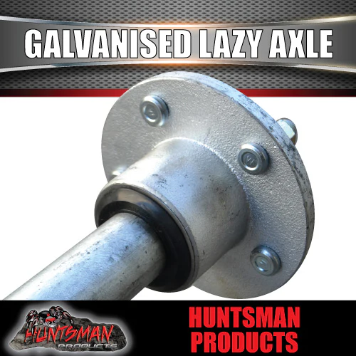 Lazy 5 Stud Trailer Axle 39mm Round Galvanised 60-77" Axles 750KG - Image 4