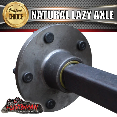 1000Kg Trailer Caravan Solid Lazy Axle 40mm Square Complete 77" - 96" Long - Image 4