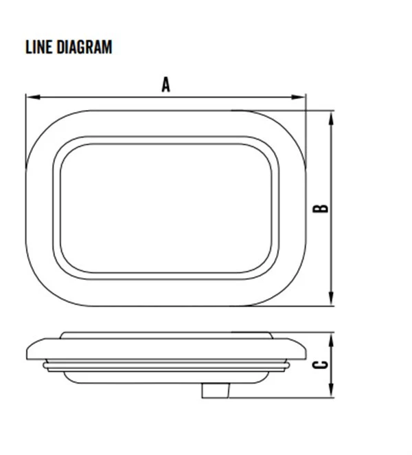 Roadvision BR161W Reverse Rectangle LED Rear Light Lamp Trailer Truck 135x87mm - Image 5