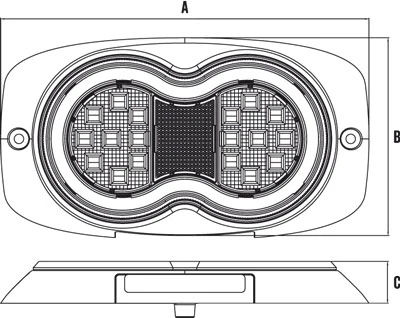 x2 Roadvision LED Rear Combination Tail Light 10-30V Stop/Tail/Ind BR800LR - Image 3