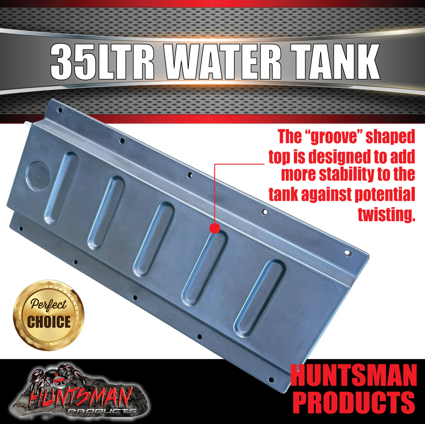 Caravan Camper Trailer Boat 35L Under body Poly Water Tank & Fittings. LDPE grade - Image 2