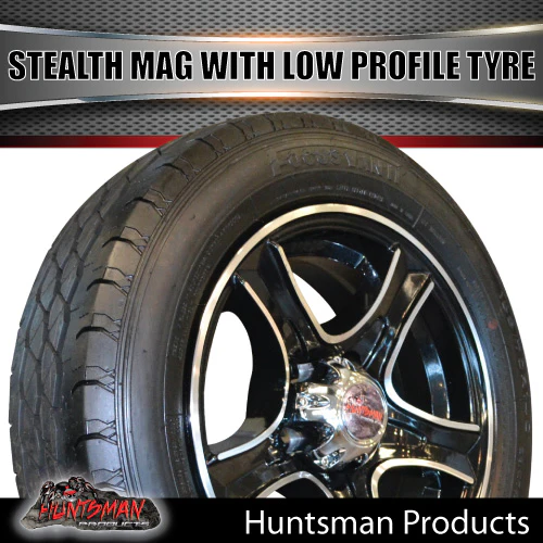 Low Profile 14" Ford Stealth Mag & 175/65R14C LT Tyre: suits Ford pattern. 175 65 14 Trailer Caravan - Image 5