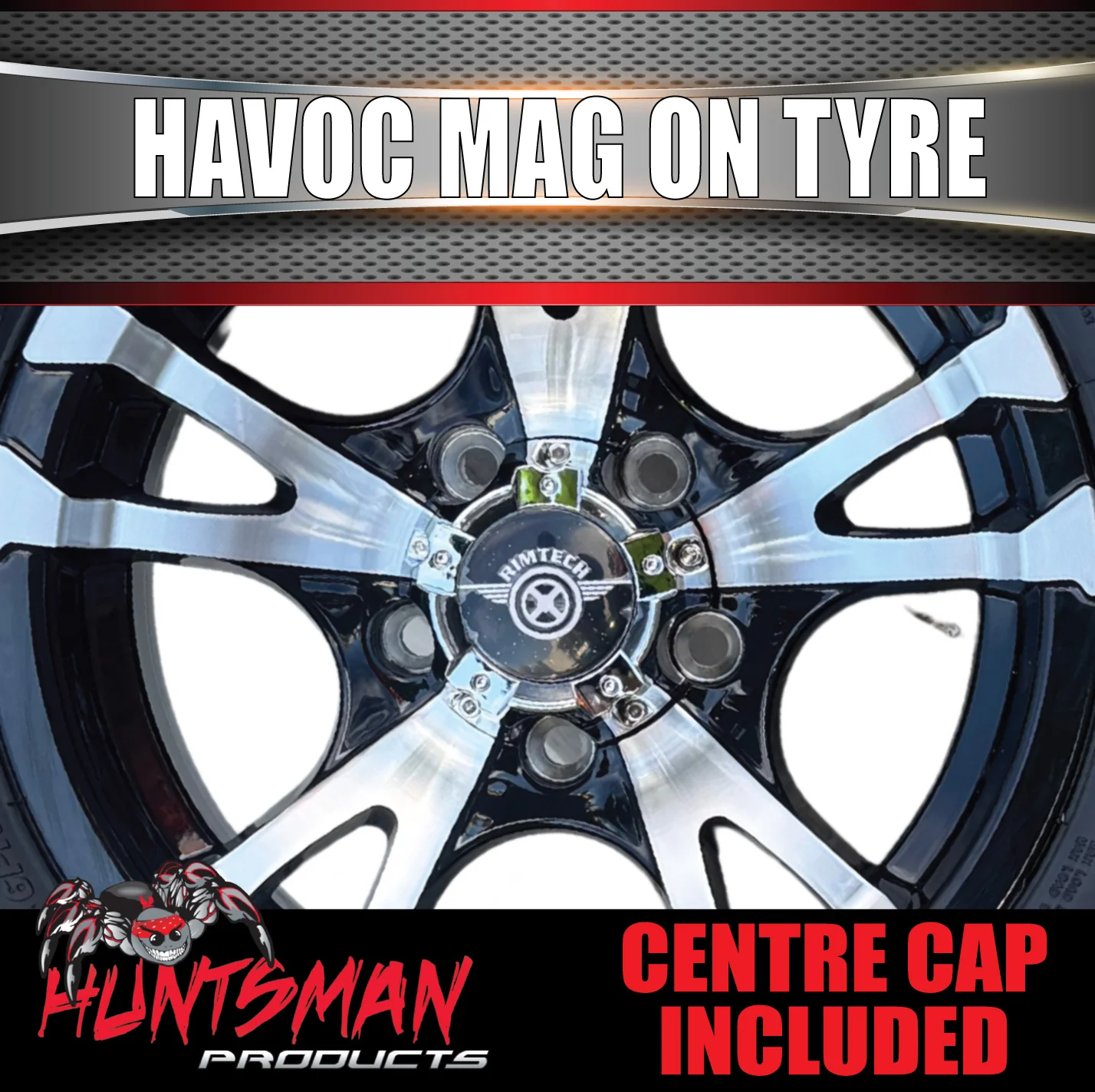 Low Profile Boat Trailer 14" Ford Pattern Havoc Mag Wheel Rim & 175/65R14C Tyre - Image 6