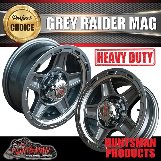 Low Profile Boat Trailer 14" Ford Stud Gunmetal Raider Mag Rim & 175/65R14C Tyre - Image 5