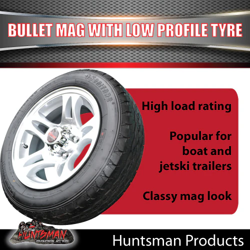 Low Profile Ford Caravan Trailer Bullet Alloy Wheel & 175/65R14C Tyre. 175 65 14 - Image 3