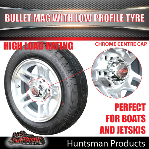 Low Profile Ford Caravan Trailer Bullet Alloy Wheel & 175/65R14C Tyre. 175 65 14 - Image 4