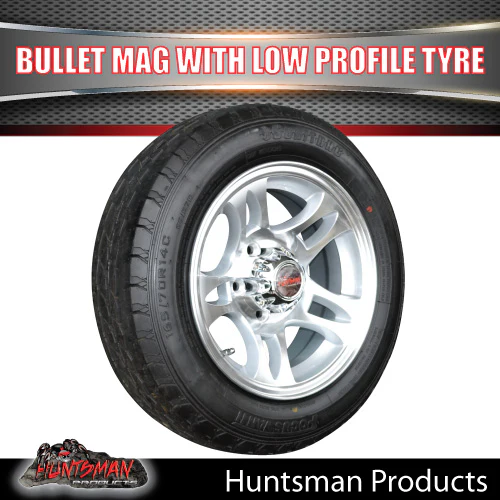 Low Profile Ford Caravan Trailer Bullet Alloy Wheel & 175/65R14C Tyre. 175 65 14 - Image 5