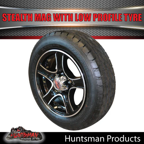 Low Profile 14" HT Holden Stealth Mag & 175/65R14C LT Tyre. 175 65 14 Trailer Caravan - Image 2