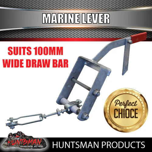 Mechanical Brake Marine Lever & cable kit suit 100mm Draw Bar - Image 2