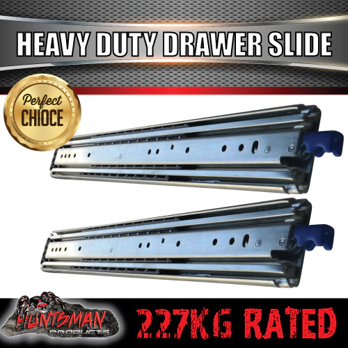 Pair 227kg x 355mm 14" (closed) Lock in/out Drawer Slides. - Image 4