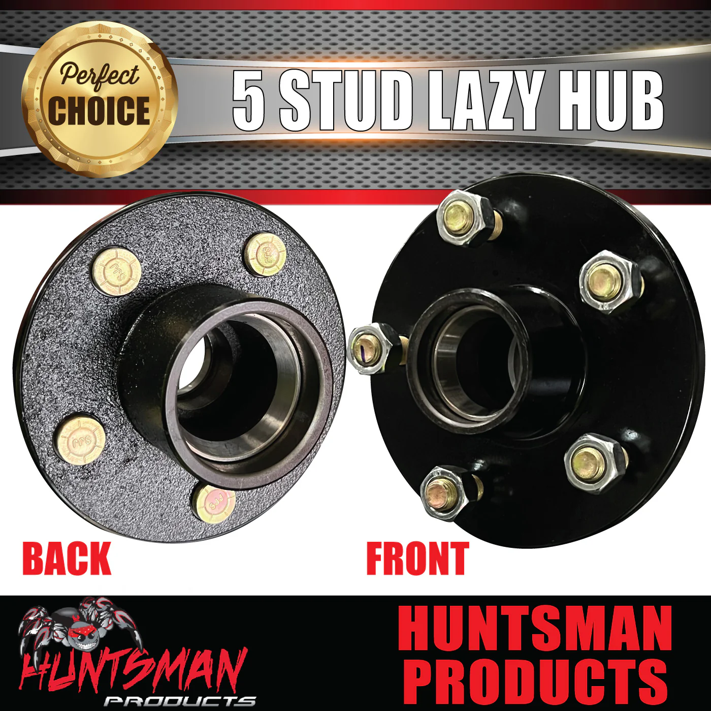 2x 5 Stud Trailer Caravan Hubs 5/139.7 suit F100 & Suzuki Pattern & LM bearing Kits - Image 4