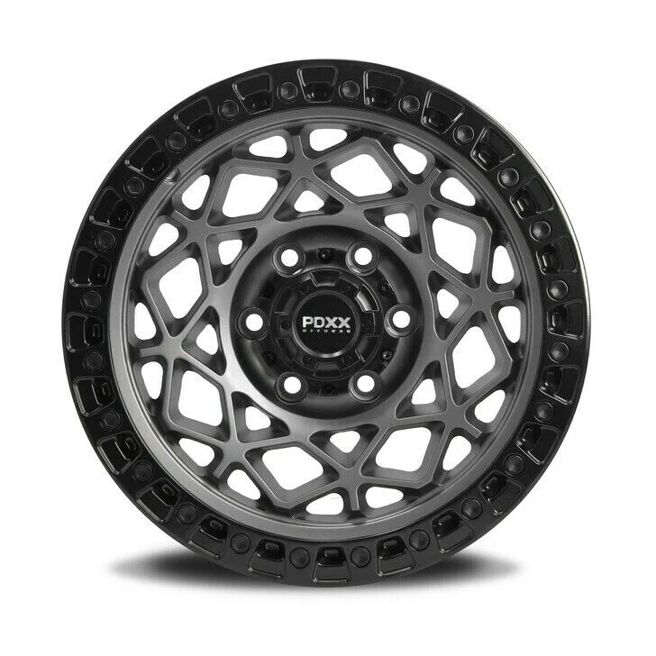 PDXX Offroad Wheel Enforcer 17x9 Satin Gunmetal W/ Black Ring Ranger Triton ect - Image 5