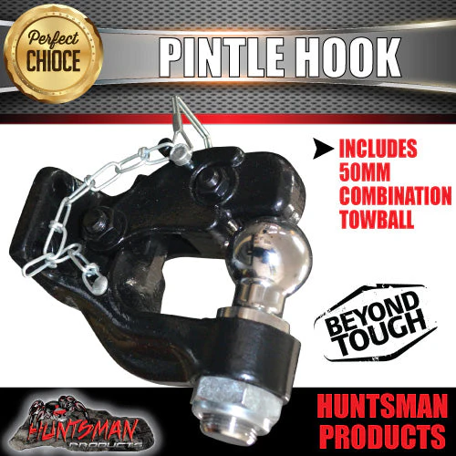 Pintle hook with combination 50mm tow ball & Pintle Receiver - Image 4