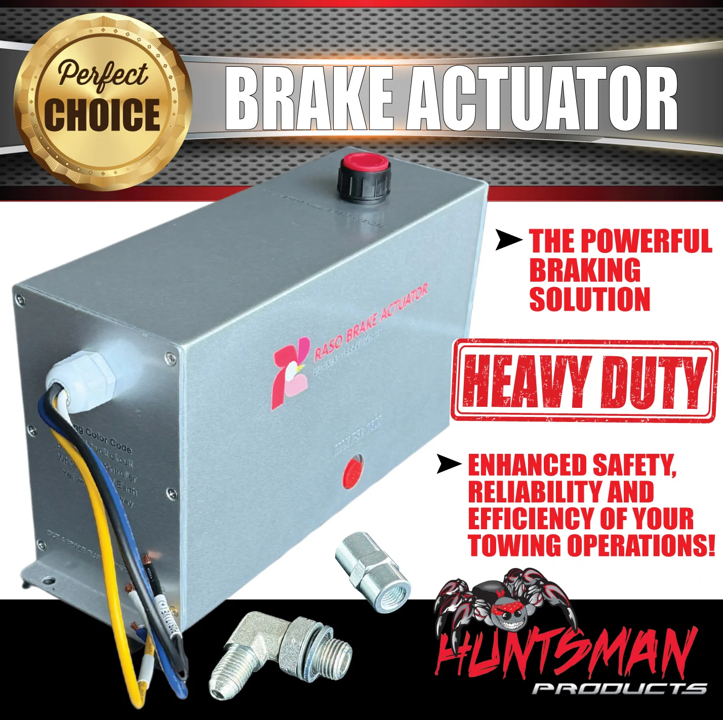 Raso Caravan Boat Trailer Electric Over Hydraulic Actuator. 1600 PSI. Up to 3 Axles.  3yr Warranty - Image 4