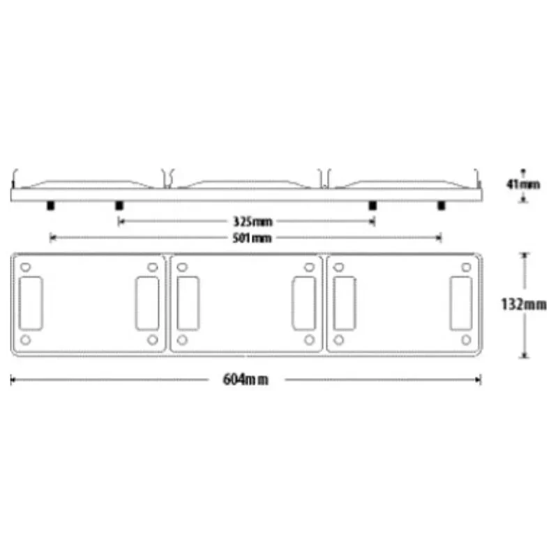 Roadvision BR601ARR Rear Jumbo Combination LED Light Lamp Stop Tail Indicator Truck Bus Trailer - Image 2
