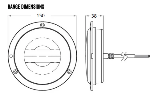 Roadvision LED Rear Combination Light Chrome Ring BR152ARRC Stop Tail Indicator - Image 2