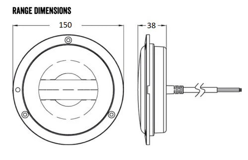 Roadvision LED Rear Reverse Tail Light Chrome Ring BR152RWC Reverse Tail Indicator - Image 2