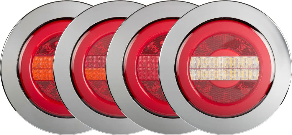 Roadvision LED Rear Reverse Tail Light Chrome Ring BR152RWC Reverse Tail Indicator - Image 3