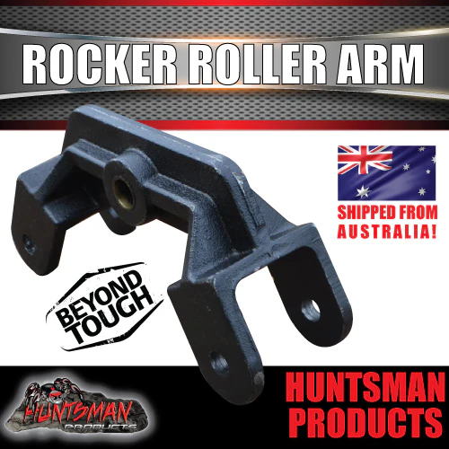 Rocker Roller Centre Arm Suits Trailer Caravan Springs. Black Painted - Image 4