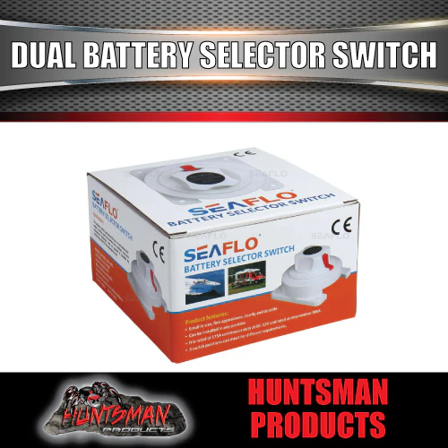 SEAFLO Marine Boat Caravan RV Dual Battery Battery Selector Switch. 3 Position - Image 5