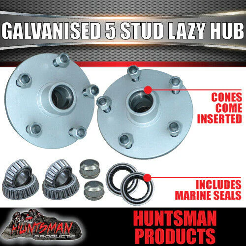 Stainless Steel Full Trailer Hydraulic Ventilated Disc 5 Stud L/C Brake Kit - Image 3