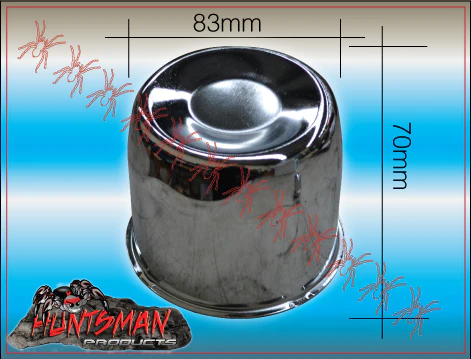 1x Stainless Trailer Caravan Wheel Rim Caps To Fit Ford & HQ 83mm-86mm Centres - Image 2