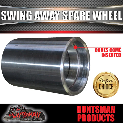 Rear Bar Swing Away Spare Wheel Bracket Hinge Kit.  Machined 45X250mm Square Stub Axle For 4wd & Camper Trailers - Image 2