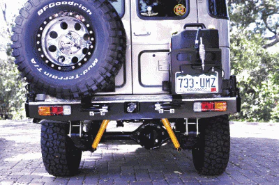 Rear Bar Swing Away Spare Wheel Bracket Hinge Kit.  Machined 45X250mm Square Stub Axle For 4wd & Camper Trailers - Image 7