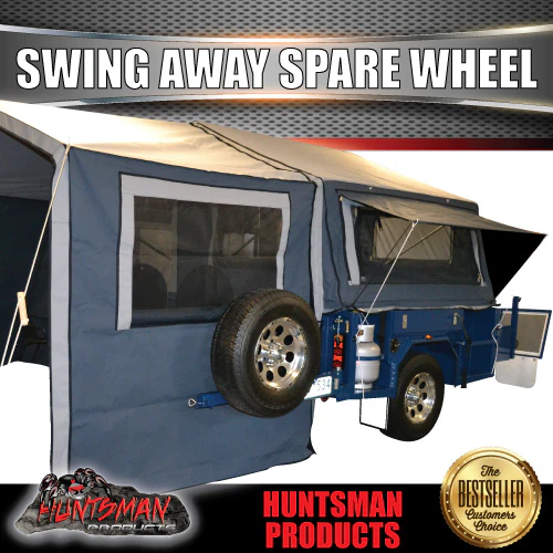 Rear Bar Swing Away Spare Wheel Bracket Hinge Kit 45X250mm Square Stub Axle For 4wd & Camper Trailers - Image 5