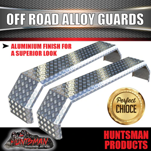 Aluminium Tandem Trailer Mud Guards 1900mm x 330mm. Suit Rocker Roller Springs. TIG Welded - Image 5