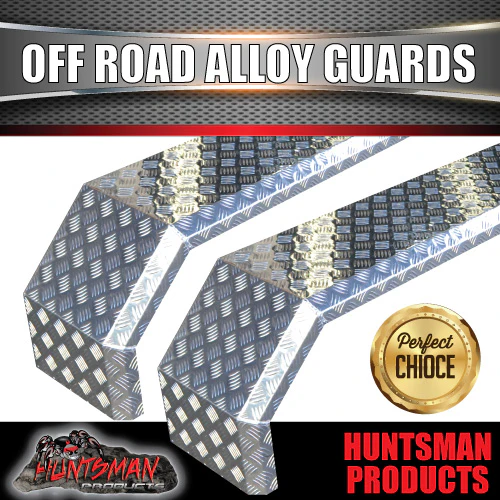 Aluminium Tandem Trailer Mud Guards 1820mm x 330mm. Suit Slipper Springs TIG Welded - Image 4