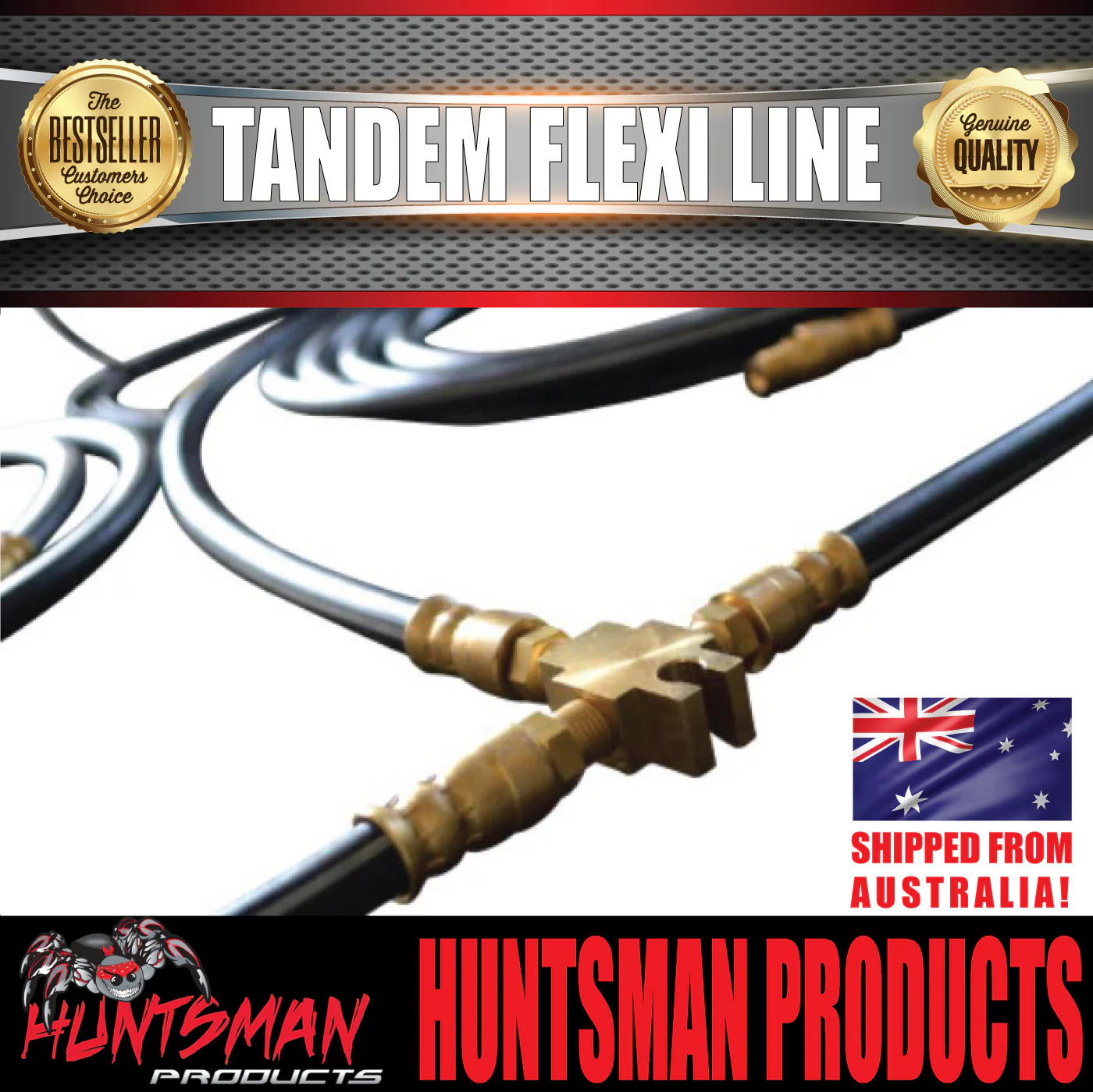 Tandem Boat Trailer Caravan Twin Brake Axle  Hydraulic Disc Drum Brake Flexi Hose Line Kit - Image 5